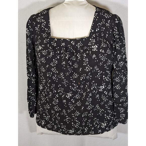 Adrienne Vittadini Top large Comfort Blousy Ladder Tape Insert Bust 43"CB 22.5" - Picture 7 of 10